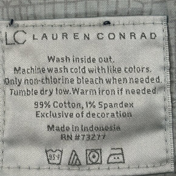 LC Lauren Conrad Skinny Women's size 8 Dark Wash Blue Denim Jeans - Picture 3 of 4